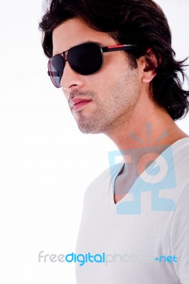 Young Man With Sunglasses Stock Photo