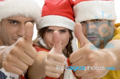 Young People Showing Thumb Stock Photo