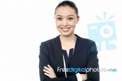 Young Smiling Business Lady Stock Photo