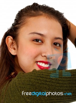 Young Smiling Girl Stock Photo