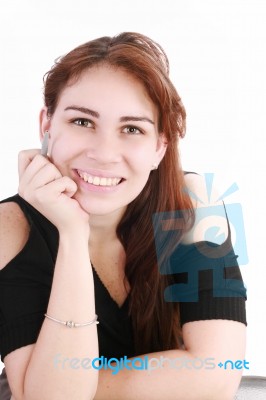 Young Smiling Lady Stock Photo