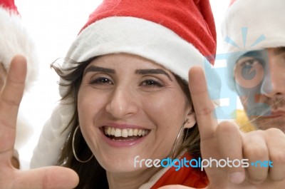 Young Smiling Lady And Man Stock Photo