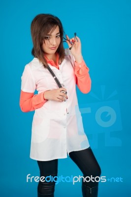 Young Student Of Medicine Stock Photo