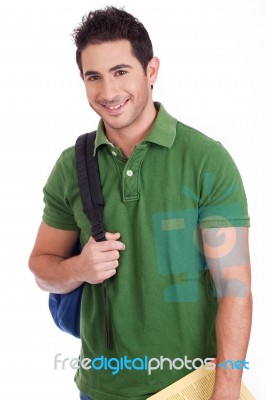 Young Student Smiling Stock Photo