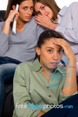 Young Teenage Friends Stock Photo