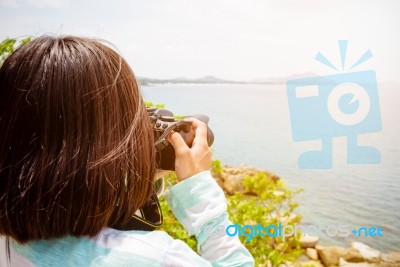 Young Woman Photography Stock Photo