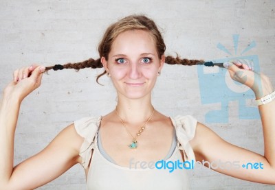 Younger Woman Stock Photo