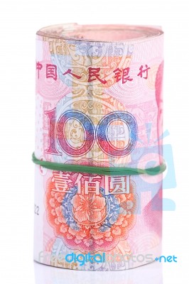 Yuan Notes, Chinese Currency Stock Photo