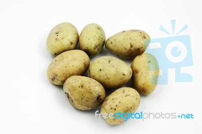 Yukon Gold Potatoes Stock Photo