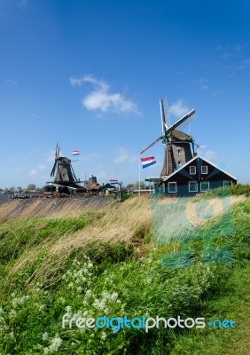 Zaanse Schans, The Netherlands Stock Photo