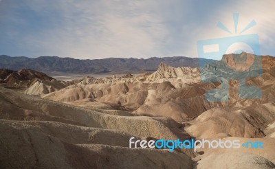 Zabriskie Point, Death Valley Stock Photo