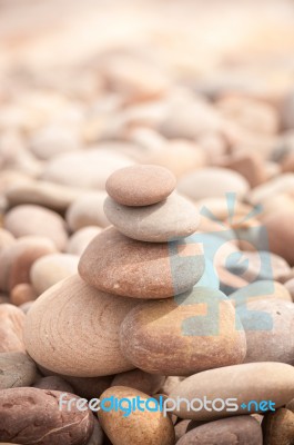 Zen Tower Vertical Small Stock Photo