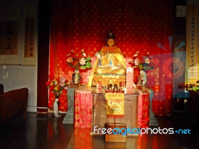 Zhong Hua Chinese Buddhist Monastery In Lumbini, Nepal Stock Photo