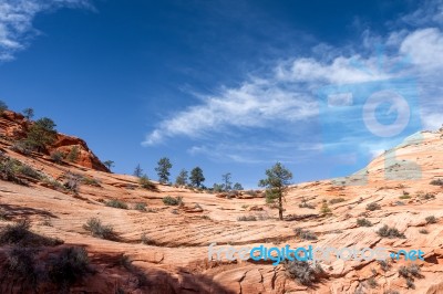 Zion Cloudscape Stock Photo