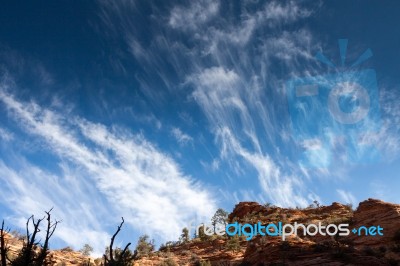 Zion Cloudscape Stock Photo