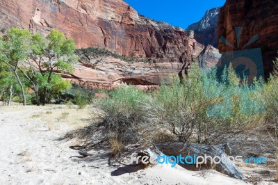 Zion National Park Utah Stock Photo