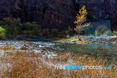 Zion National Park Utah Stock Photo