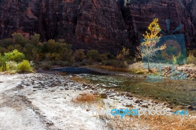 Zion National Park Utah Stock Photo