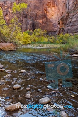 Zion National Park Utah Stock Photo