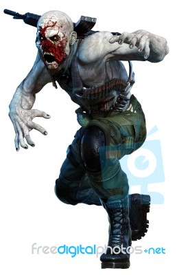 Zombie Soldier Stock Image