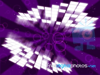 Zooming Zoom Means Deep Space And Backdrop Stock Image