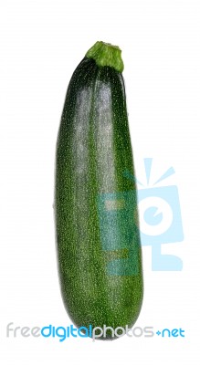 Zucchini Courgette Isolated On The White Background Stock Photo