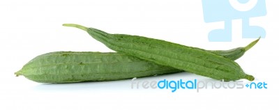 Zucchini Isolated On The White Background Stock Photo