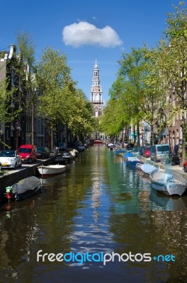 Zuiderkerk (southern Church)  In Amsterdam, The Netherlands Stock Photo