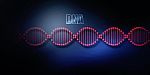 2d Render Of Dna Structure, Abstract Background Stock Photo