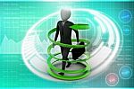 3d Man Business Success Concept Stock Photo