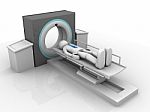 3d Mri Scanner Stock Photo