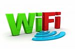 3d Wifi Stock Photo