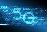 5g Technology Abstract Arrow Background Stock Photo