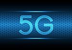 5g Technology Abstract Hexagonal Background Stock Photo