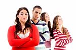 A Group Of Smiling People Stock Photo