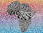 Abstract Africa In Wild Animals Camouflage Stock Photo