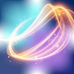 Abstract Background Gradient With Light Fire In Space Stock Photo