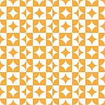 Abstract Circle Square Pattern Orange Stock Photo