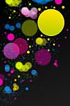 Abstract Colorful Dots Background Stock Photo