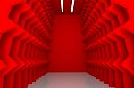 Abstract Red Wall Stock Photo