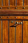 Abstract  Rusty   Closed Wood Door Olgiate Olona Varese Stock Photo