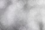 Abstract White And Gray Bokeh Background Stock Photo