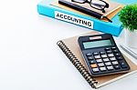 Accounting Work Background Stock Photo