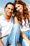 Adorable Young Couple Stock Photo