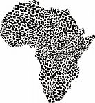 Africa In A Leopard Camouflage Stock Photo