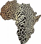 Africa In Animal  Camouflage Stock Photo