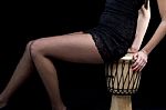 African Djembe Stock Photo