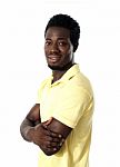 African Man With Crossed Arms Stock Photo