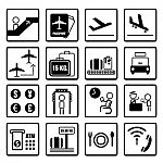 Airport Icon Design Stock Photo