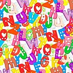 Alphabet Baby Plastic Letters Set Stock Photo